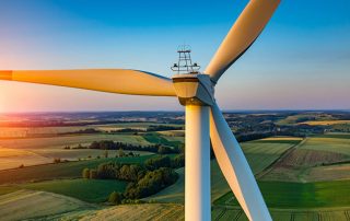 a picture of wind turbine tower system